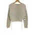 ザラ ZARA 短丈 変形 ケーブルニット レディース import:M