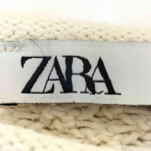 ザラ ZARA 短丈 変形 ケーブルニット レディース import:M