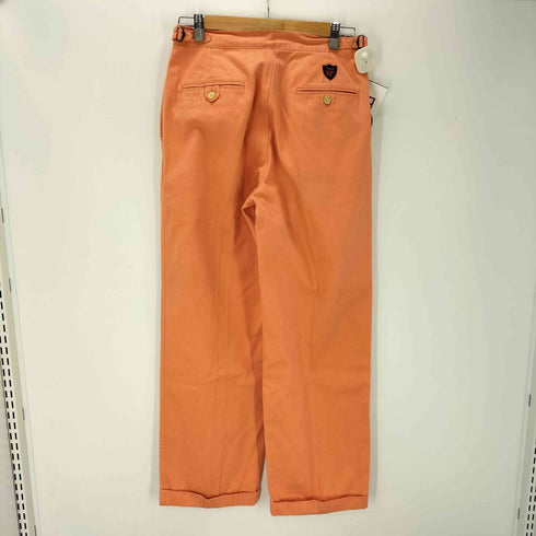 ポロバイラルフローレン Polo by RALPH LAUREN サイド アジャスターベルト 内向き 2タック バック ロゴ ワッペン ワイド チノパンツ 裾ダブル メンズ 78