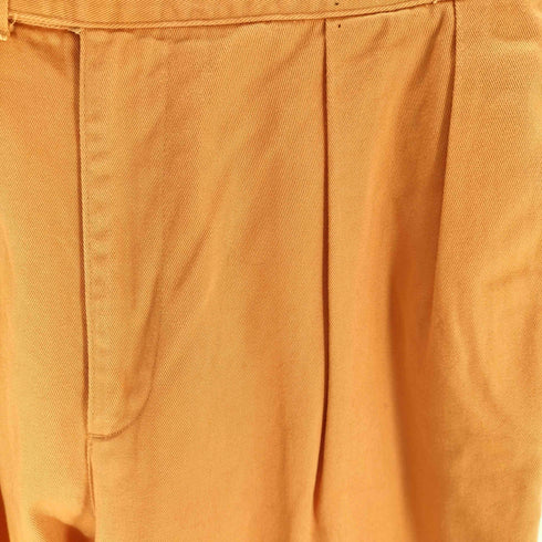 ポロバイラルフローレン Polo by RALPH LAUREN サイド アジャスターベルト 内向き 2タック バック ロゴ ワッペン ワイド チノパンツ 裾ダブル メンズ 78