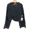 ザラ ZARA メタリックアップリケ ニットジャージー レディース import:L