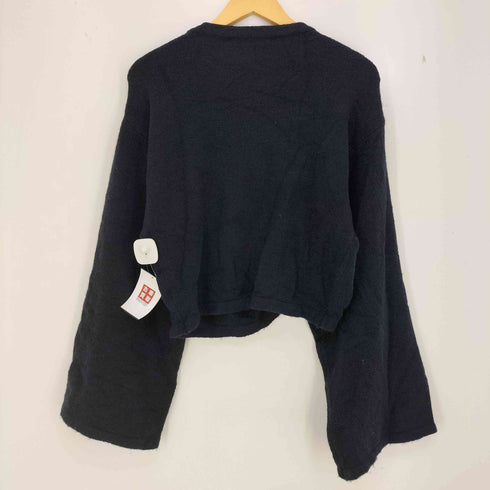 ザラ ZARA メタリックアップリケ ニットジャージー レディース import:L