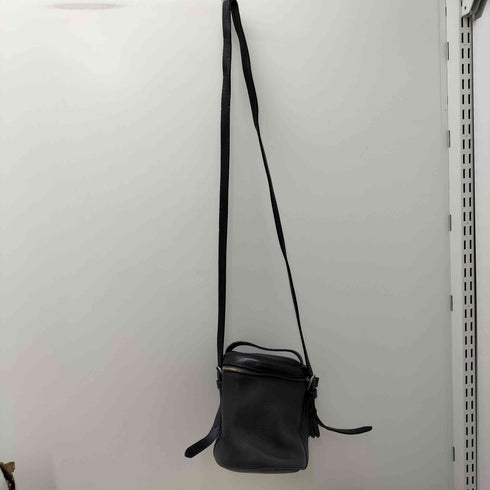 ケンゾーパリス KENZO PARIS ロゴ プレート レザー シボ革 タッセルストラップ 2WAY バケツ ショルダーバッグ レディース