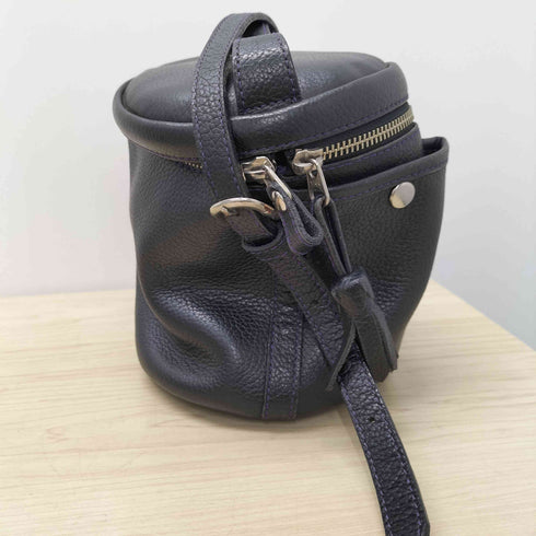 ケンゾーパリス KENZO PARIS ロゴ プレート レザー シボ革 タッセルストラップ 2WAY バケツ ショルダーバッグ レディース