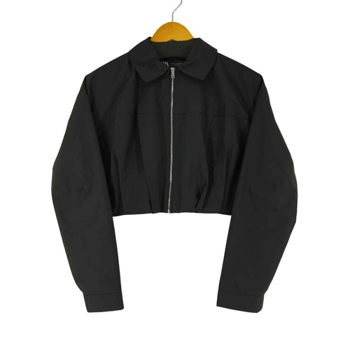 ザラ ZARA SHORT BLAZER WITH PLEATED HEM レディース import:XS