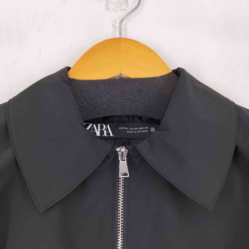 ザラ ZARA SHORT BLAZER WITH PLEATED HEM レディース import:XS