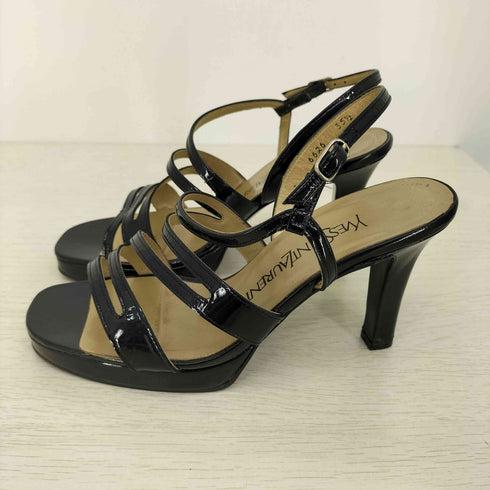 イヴサンローラン Yves Saint Laurent エナメル ストラップサンダル レディース 35 1/2