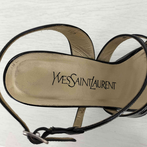 イヴサンローラン Yves Saint Laurent エナメル ストラップサンダル レディース 35 1/2