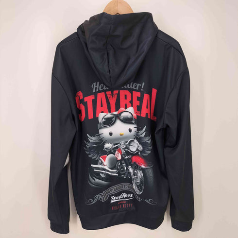 STAYREAL キャラクタープリントプルオーバーパーカー メンズ