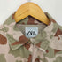 ザラ ZARA リップストップ 迷彩 ミリタリー シャツジャケット レディース import:M