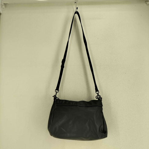 ザラ ZARA フェイクレザー チェーン クロスボディバッグ メンズ