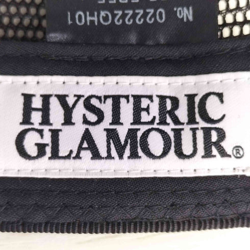ヒステリックグラマー HYSTERIC GLAMOUR ロゴ刺繍 オールメッシュキャップ メンズ FREE
