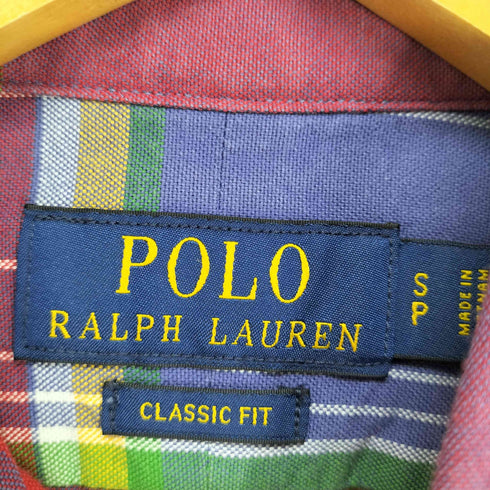 ポロラルフローレン POLO RALPH LAUREN Classic Fit Plaid Oxford Shirt メンズ S