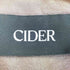 サイダー CIDER フェイクレザー ジップアップブルゾン レディース S