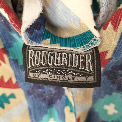 ROUGHRIDER 80-90s USA製 民族柄 デザイン ブラウス レディース 11/12