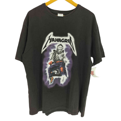 マハグリッド mahagrid ヘヴィメタルバンド モチーフ プリント クルーネック Tシャツ メンズ import:L