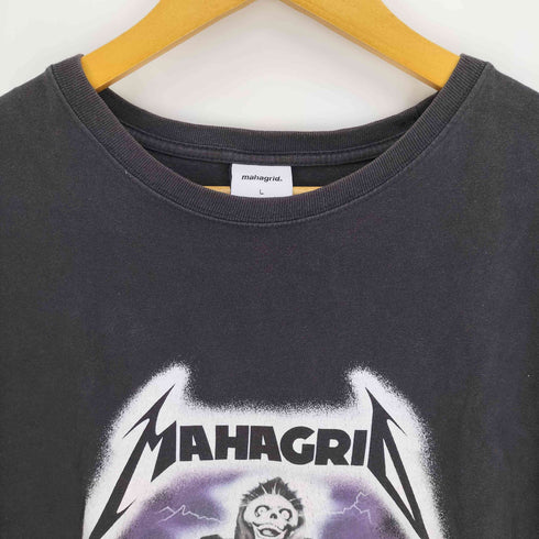 マハグリッド mahagrid ヘヴィメタルバンド モチーフ プリント クルーネック Tシャツ メンズ import:L