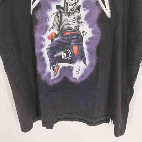 マハグリッド mahagrid ヘヴィメタルバンド モチーフ プリント クルーネック Tシャツ メンズ import:L