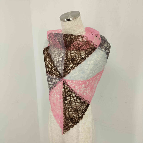 ハートイッセイミヤケ Haat ISSEY MIYAKE テープパッチワークスカーフ レディース