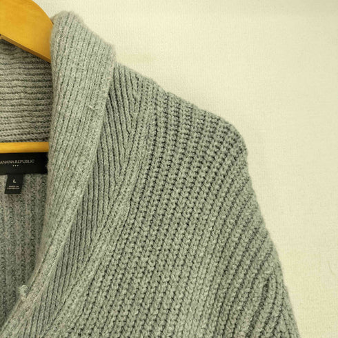 バナナリパブリック BANANA REPUBLIC ショールカラー ニット カーディガン メンズ import:L