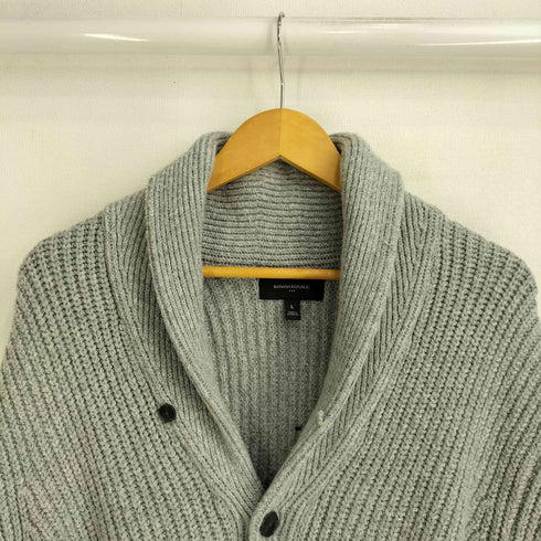 バナナリパブリック BANANA REPUBLIC ショールカラー ニット カーディガン メンズ import:L
