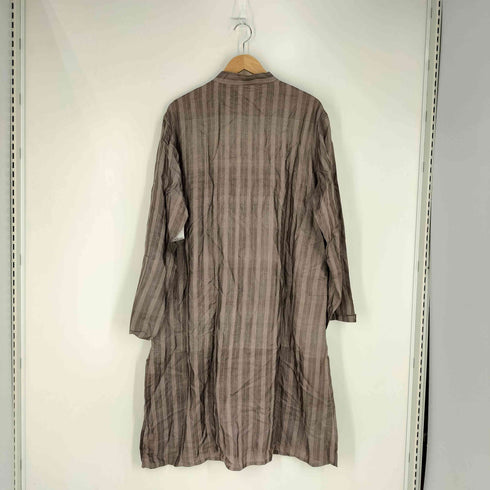 fabindia インド製 シルク ストライプ プルオーバーシャツ レディース 40