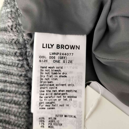 リリーブラウン Lily Brown バリエーションニットショートパンツ レディース ONE SIZE