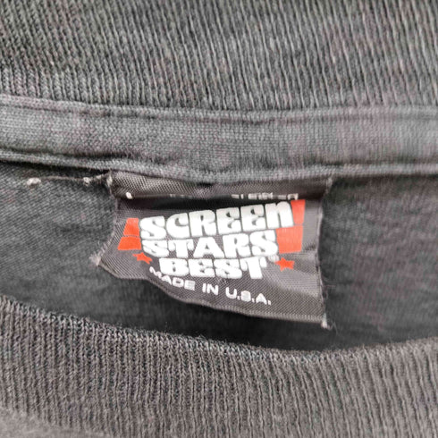 90S SCREEN STARS ボディ USA製 STUDIO 4 EAST プリント Tシャツ 袖シングルステッチ メンズ import:L