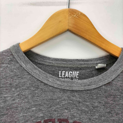 LEAGUE UHD UNIVERSITY アーチ ロゴ プリント Tシャツ 袖シングルステッチ メンズ import:M