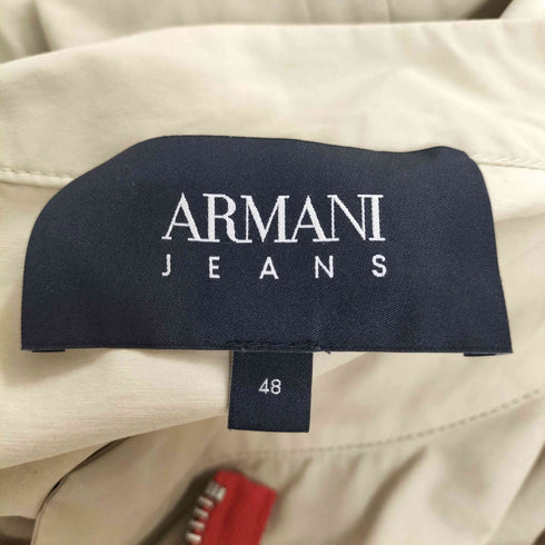 アルマーニジーンズ ARMANI JEANS 裾ドローコード ツートン ダブルジップブルゾン メンズ 48