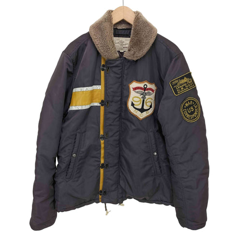 アヴィレックス AVIREX us navy sandiego calif ボア フライトジャケット メンズ