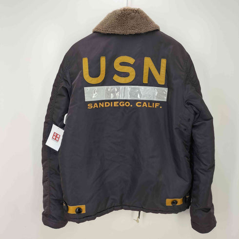 アヴィレックス AVIREX us navy sandiego calif ボア フライトジャケット メンズ
