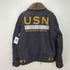 アヴィレックス AVIREX us navy sandiego calif ボア フライトジャケット メンズ