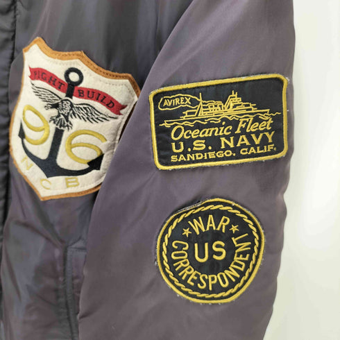 アヴィレックス AVIREX us navy sandiego calif ボア フライトジャケット メンズ