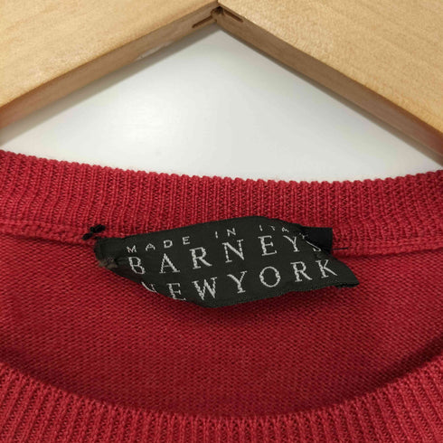 バーニーズニューヨーク BARNEYS NEWYORK イタリア製 シルク混 プルオーバー ニット メンズ