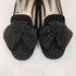 プラダ PRADA ビジュー リボン フラット パンプス レディース 35 1/2