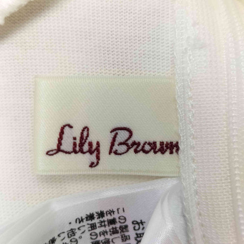 リリーブラウン Lily Brown バックロゴチュールトップス レディース FREE