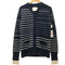 サカイ Sacai 15AW ボーダー ウール カーディガン メンズ 1