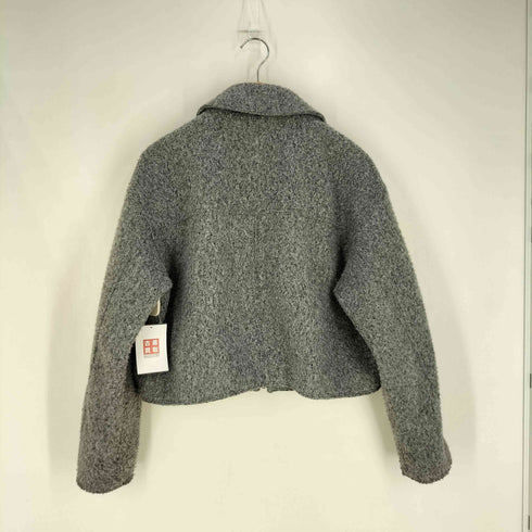 ザラ ZARA クロップド ブークレー ジップジャケット レディース import:M