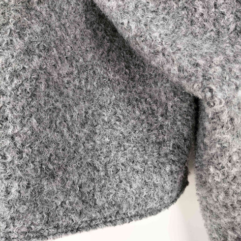 ザラ ZARA クロップド ブークレー ジップジャケット レディース import:M