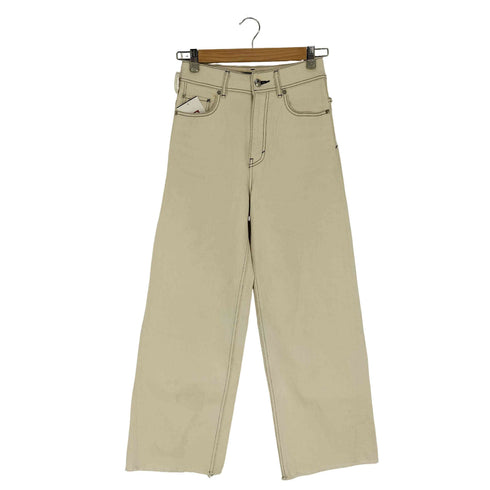パブリックトウキョウ PUBLIC TOKYO PUBLIC DENIM ハイウエストワイドストレートデニム/センタープレス入り レディース JPN:2