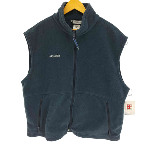 コロンビア Columbia ロゴ刺繍 スタンドネック フリースベスト メンズ import:XXL