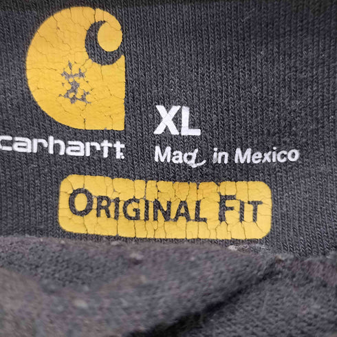 カーハート Carhartt メキシコ製 ORIGINAL FIT ロゴパッチ 裏起毛 プルオーバー パーカー メンズ import:XL
