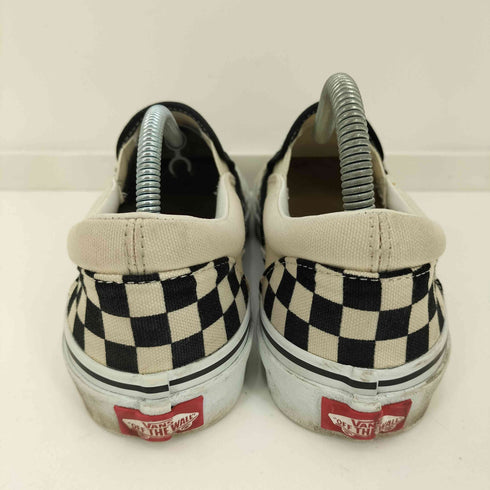 バンズ VANS SLIP ON BLK WHT CHECK チェッカー スリッポン レディース JPN:24.5