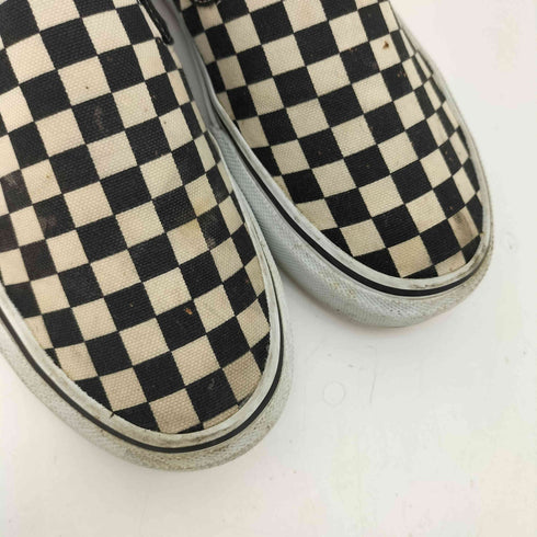 バンズ VANS SLIP ON BLK WHT CHECK チェッカー スリッポン レディース JPN:24.5