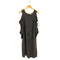 ランデブー randeboo Sensual shiring dress ギャザーリボン 肩だしワンピース サテン調 レディース FREE