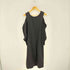 ランデブー randeboo Sensual shiring dress ギャザーリボン 肩だしワンピース サテン調 レディース FREE