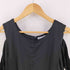 ランデブー randeboo Sensual shiring dress ギャザーリボン 肩だしワンピース サテン調 レディース FREE
