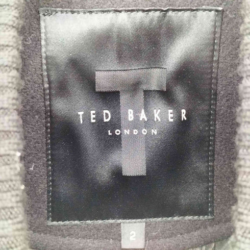 テッドベーカー TED BAKER ラムレザー切替 ウール スタジアムジャンパー スタジャン メンズ JPN:2