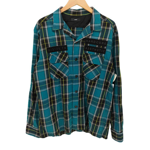 ディーゼル DIESEL ベルクロワッペン バックロゴ チェックシャツ メンズ import:L